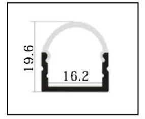 RA-; 1 м длинный светодиодный алюминиевый профиль(анодированный серебряного цвета цвет) с крышкой ПК; для flexibe или жесткий светодиодный полоски