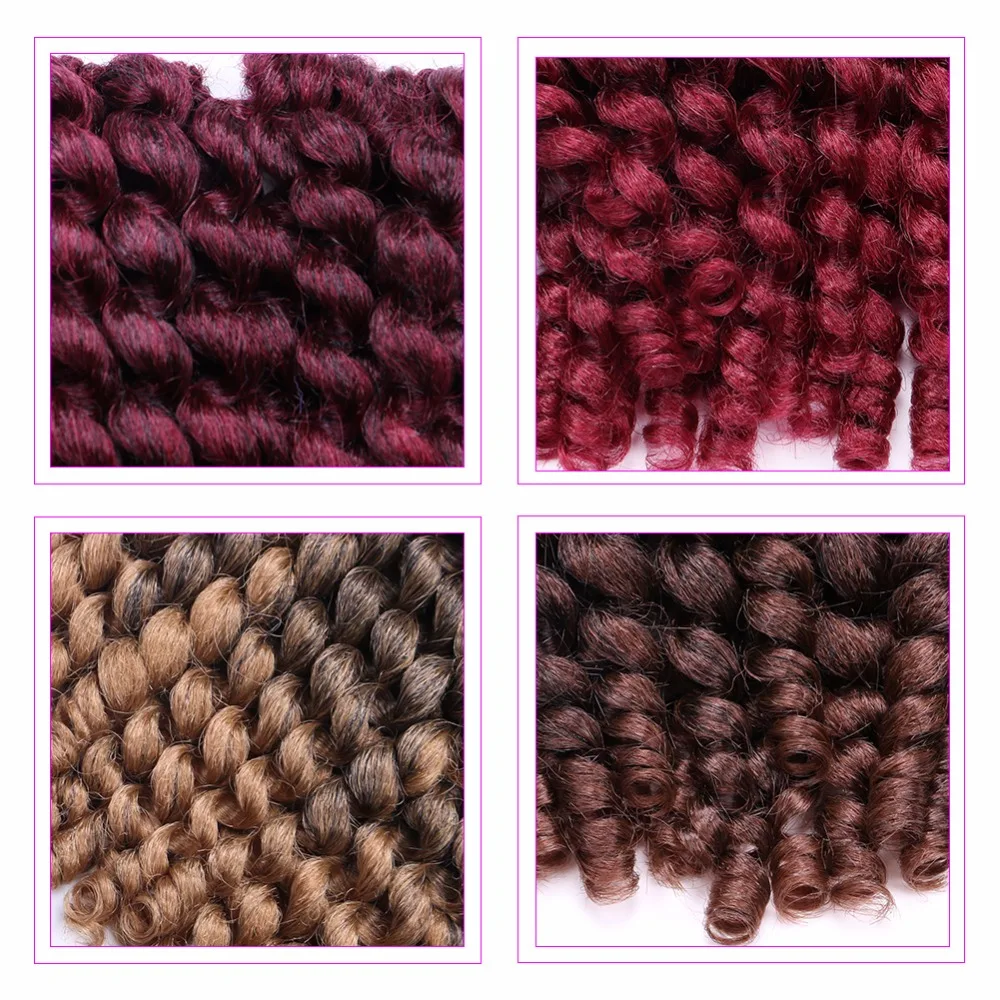 Chorliss 8 'ྌ г jumpy Wand Curl Twist вязанная крючком оплетка ямайский отскок