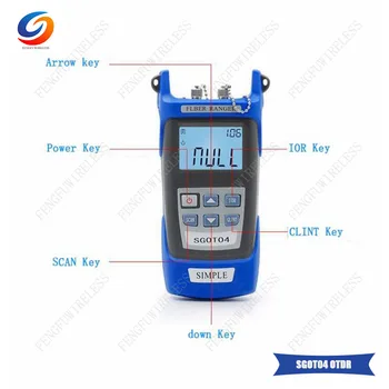 

Hotsale SGOT04 60KM Optical Fiber Find Fault Tester 1310/1550nm Fault Locator with VFL FC/SC Connector free shipping