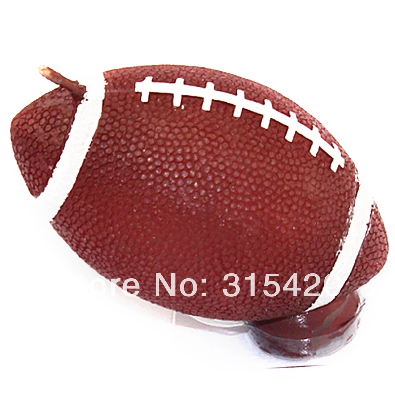 Nicole LZ0103 3D rugby football shape silicone candle molds silica gel