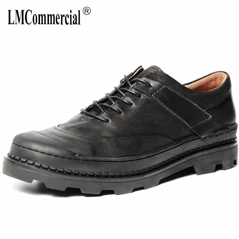 

British thick-bottomed men's business shoes high-heeled Genuine Leather men casual shoes breathable sneaker all-match cowhide