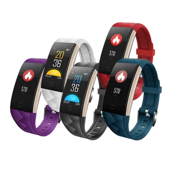 

2020 New Colorful Screen Heart Rate Health Monitoring Bluetooth Sports Pedometer Information Reminder Waterproof Smart Bracelet