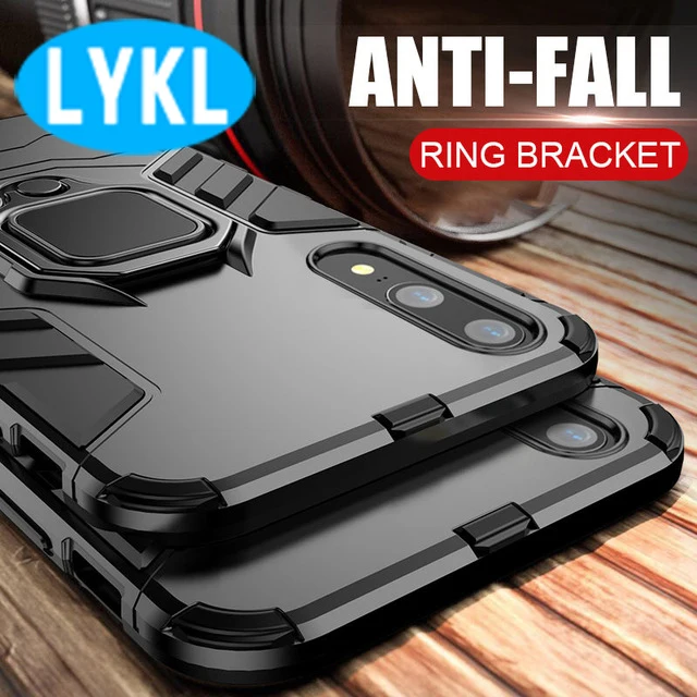 

LYKL Luxury Armor Stand Phone Case For Huawei P20 Lite P20 With Holder Ring Shockproof Cover Case For Huawei P20 Pro Case Shell