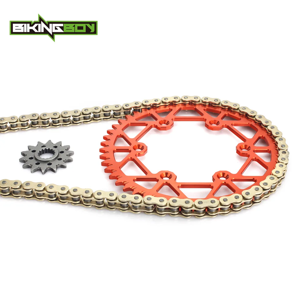 BIKINGBOY Front 14T Rear 48T 52T Sprockets 520 Chain Set for KTM 125 530 125 144 200 250 300 350
