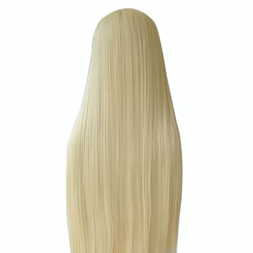 

Women's Long Straight Full Wig Hair Blonde Synthetic No Bangs Cosplay Party