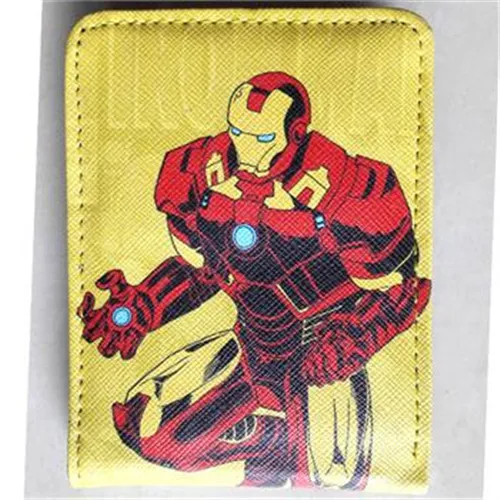 

2018 Marvel Comics Iron Man character wallets Purse Yellow 12 cm Leather New W033