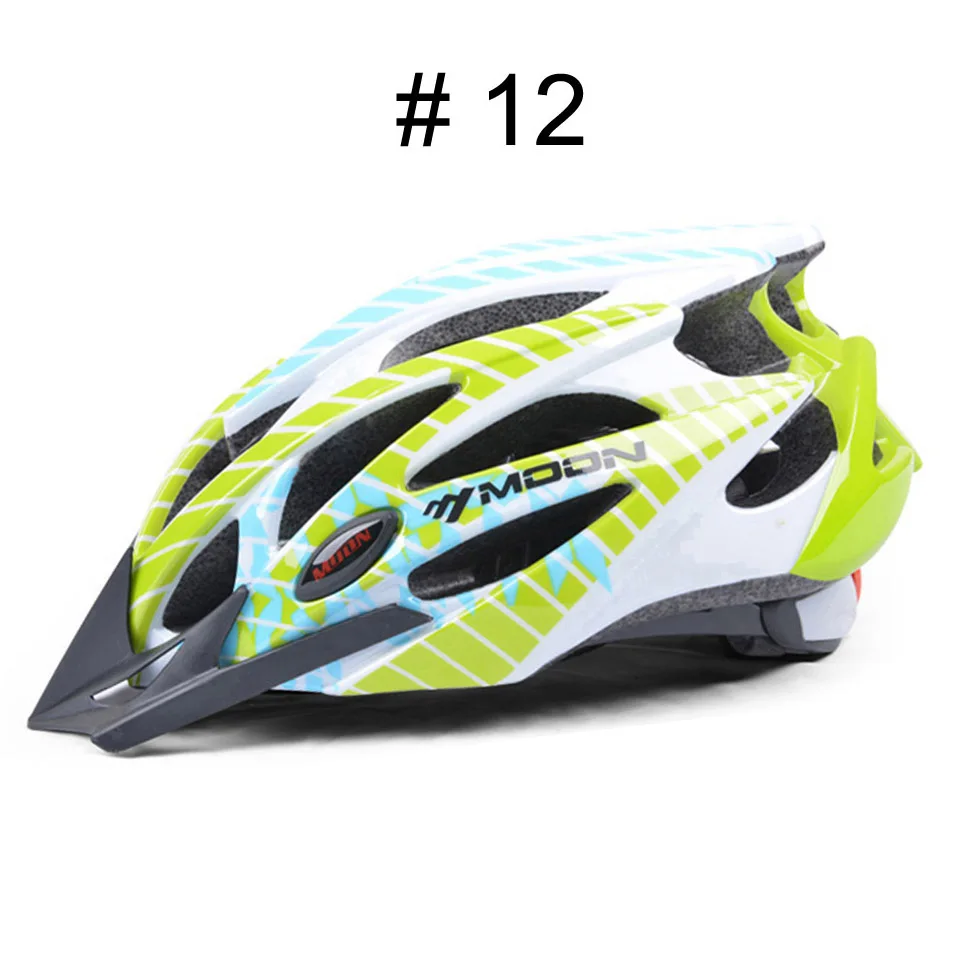 MOON Детский велосипедный шлем ультралегкий в форме формы Детский велосипедный шлем дышащий дорожный горный MTB шлем велосипедный детский - Цвет: Regular Color 12