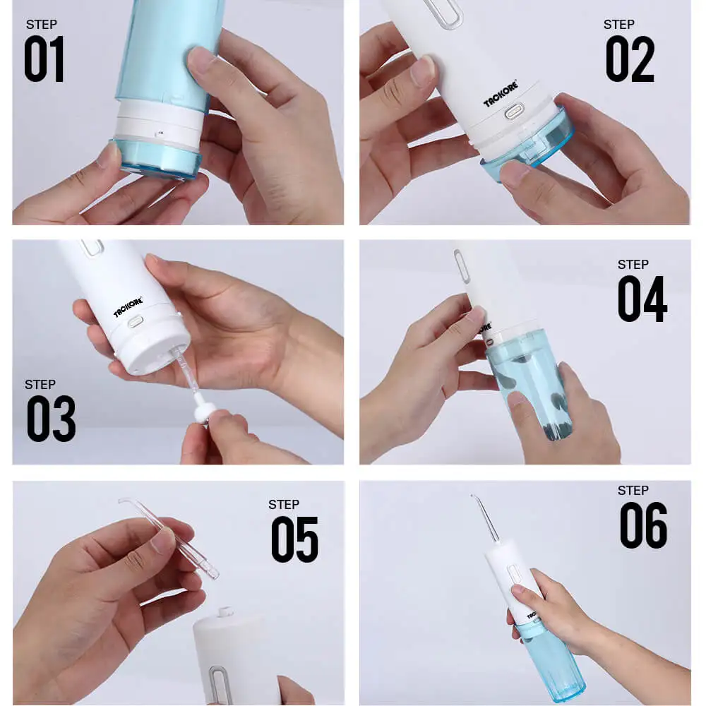 Portable Electric Oral Irrigator USB Travel Dental Irrigator Water Dental Flosser Teeth Cleaner Machine Tooth Pick Water Jet