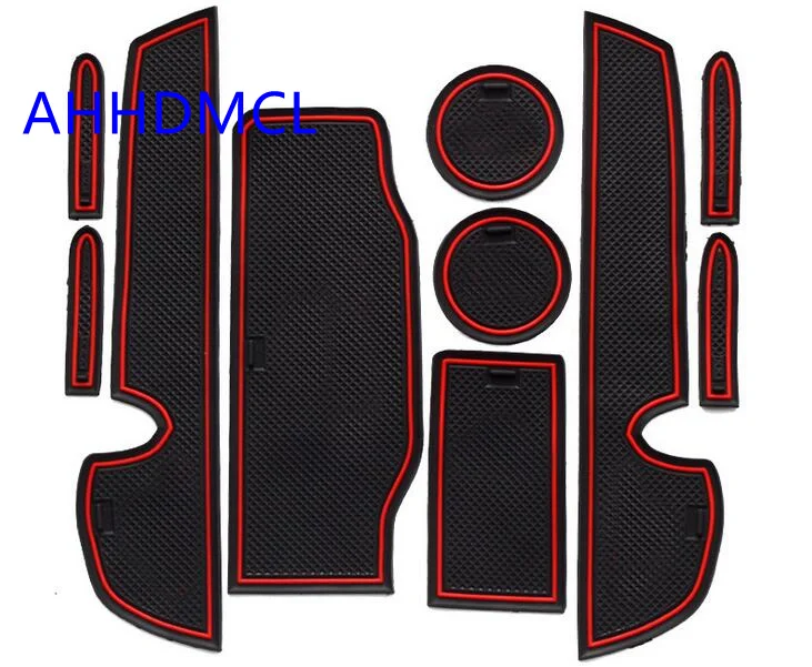 

Car Anti-Dirty Pad Door Groove Gate Slot Cup Armrest Storage Pad Anti-Slip Mat For Lexus IS200 IS250 IS350 IS300H 2013 2014 2015