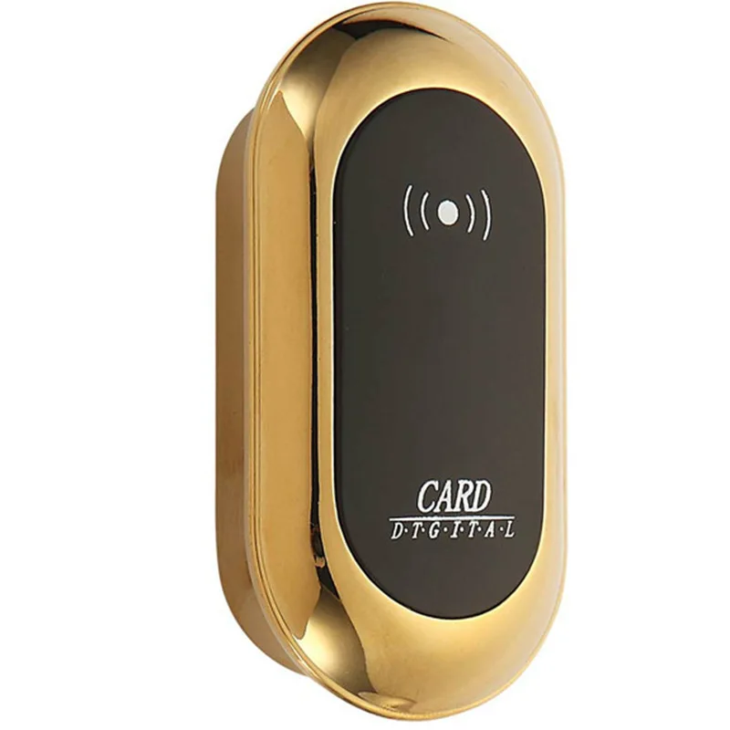 Электронный индукционный замок шкафа ящика ИК карты безопасный индукционный замок шкафа с винтом используется в сауна душевая комната - Цвет: Золотой