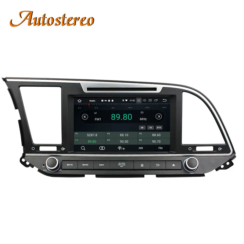 Sale Autostereo Android 8 4+32G Car DVD Player GPS navigation For Hyundai Elantra 2016- 2018 headunit multimedia player tape recorder 12