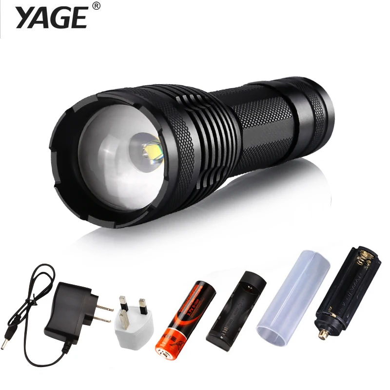 

YAGE 339C Rechargeable 18650 flashlight cree xml-t6 Led Flashlight Torch Lanterna Torche Lampe Lantern lampe de poche Zoomable