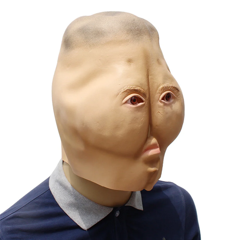 Halloween Funny Full Head Mask Adult Masquerade Easter Get Together Party Clothing Cosplay Latex Mask Weird Ass Activity Prop