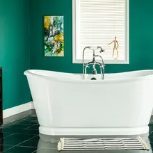 6" CUPC утверждения роскошные отдельно стоящие ванна для помещений чугун двухсторонняя Ванна Multi-Цвет заказной 1008-10