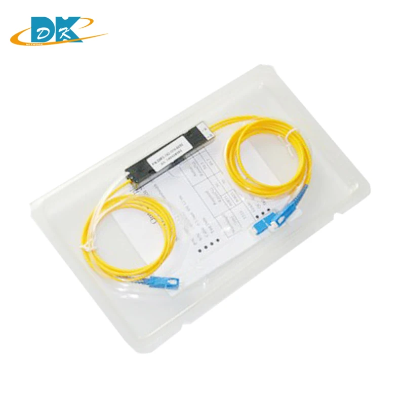 

SC/UPC MINI PLC 1X2 Single mode fiber optic splitter,1x2 SC UPC plc splitter/ 1x2 plc Fiber splitter FBT Optical Couple