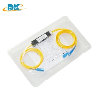 

SC/UPC MINI PLC 1X2 Single mode fiber optic splitter,1x2 SC UPC plc splitter/ 1x2 plc Fiber splitter FBT Optical Couple