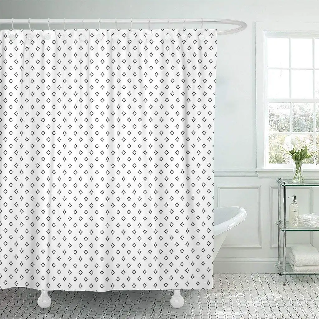 Diamond Pattern Shower Curtain