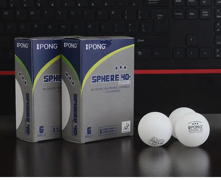 

ITTF Apprved Americane Ipong 3 Star 40+ New Material Seamless PP Ball Table Tennis ball / ping pong ball 6pcs/pack