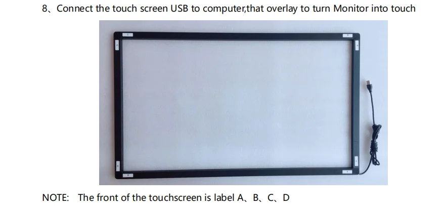 32-дюймовый ИК сенсорный экран наложения 3" 10 точек мульти Инфракрасный сенсорный экран Рамка для ЖК-дисплея
