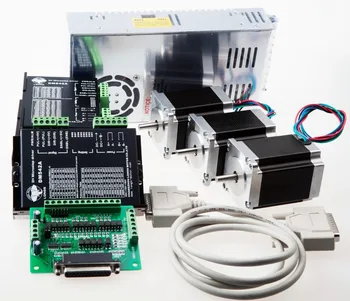 

Free Ship US&US Ship 3Axis Nema 23 Stepper Motor 270oz.in 23HS8430 3A DM542A Stepper Driver Power CNC Router Engraving