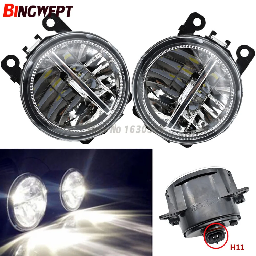 

2PC white LED Fog Lights For Citroen BERLINGO B9 2012 2013 2014 2015 Fog Lamp Assembly H11 12V 2pcs/Left + Right