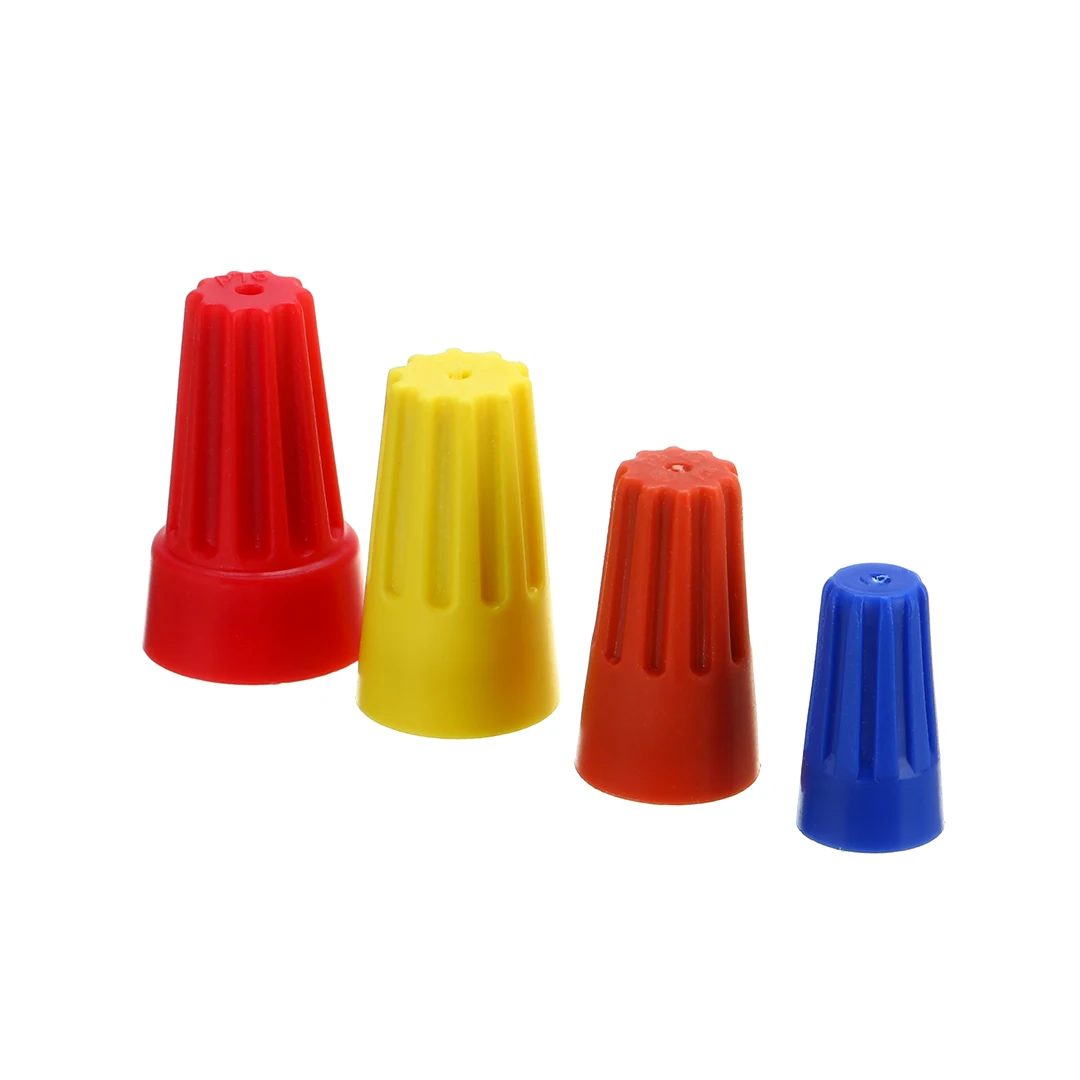 70Pcs/set Electrical Insulation Wire Twist Connectors Terminals Cap Nut Spring Insert Assortment Rotating Kit 4 Colors Mayitr