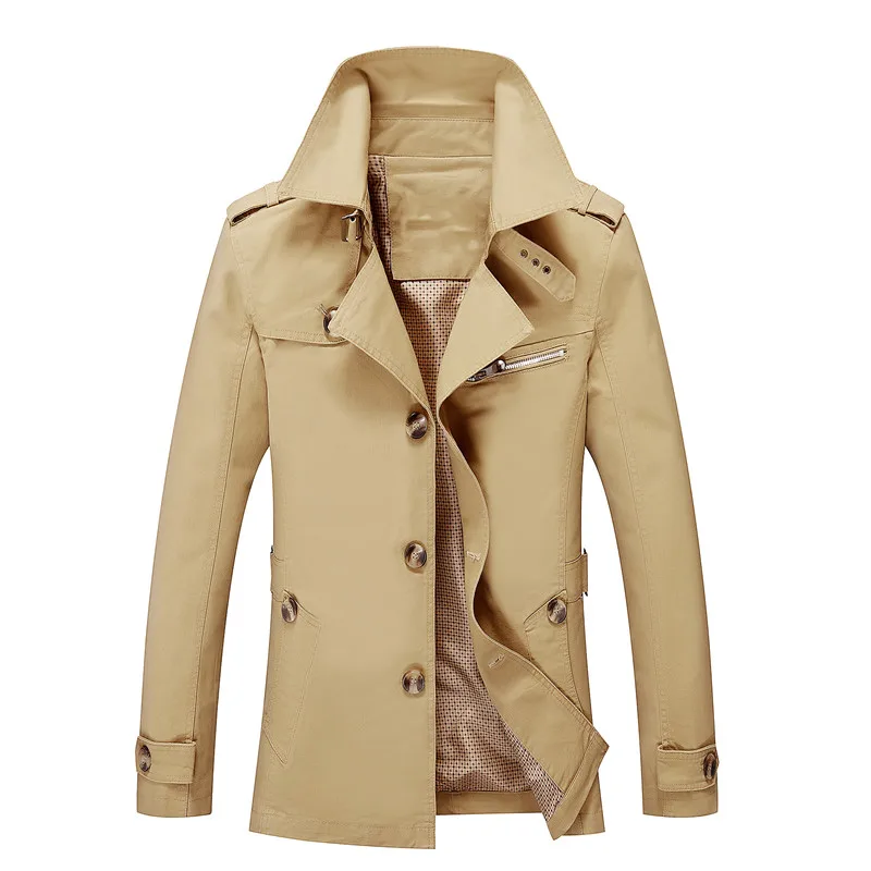 Бренд FGKKS, мужская куртка, пальто, модный Тренч, новое осеннее повседневное облегающее пальто, черная куртка-бомбер для мужчин - Цвет: Yellow