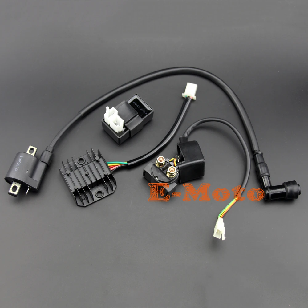Ignition Coil 6 Pin AC CDI Regulator Rectifier Relay Kit For 150 200