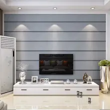 PAYSOTA Modern Simple Stripe Wallpaper Bedroom 3D tNon-woven Wall Paper Roll paysota 3d modern simple geometric graphics non woven wall paper cloth deerskin velvet bedroom tv wall paper roll