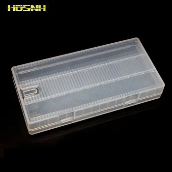 

100Pcs/Lot Wholesale Portable Transparent Hook Hard Plastic Holder Box 8*AA Battery Container Case AA Battery Storage Box