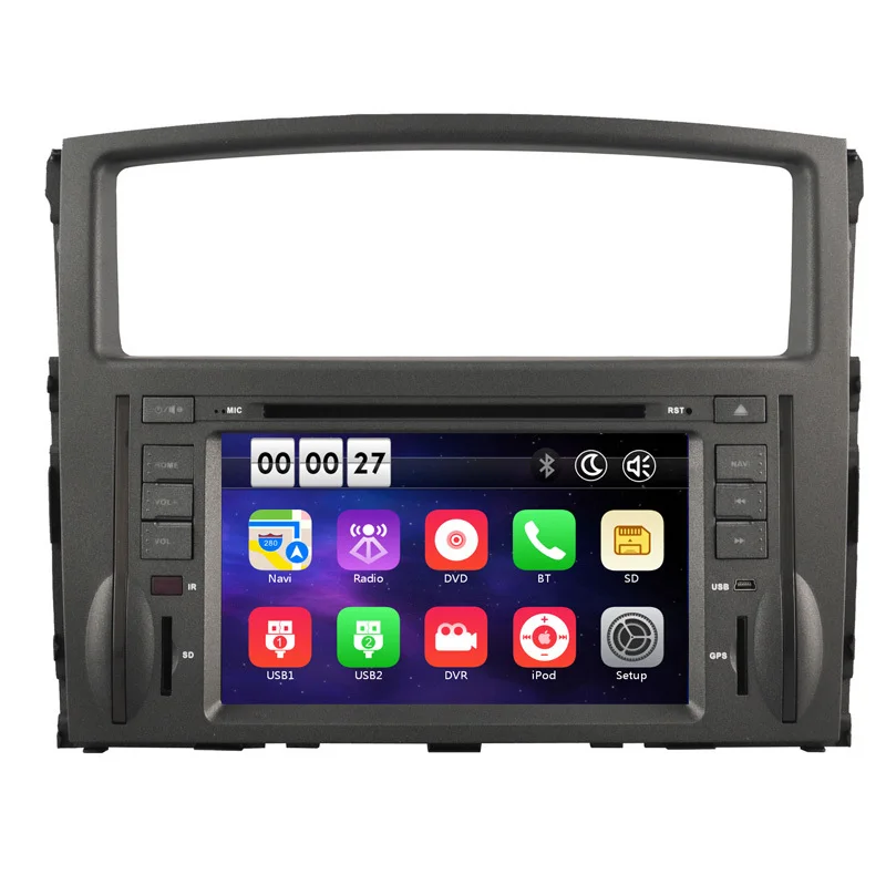 

7 inch HD Car DVD Player with GPS Navigation system for Mitsubishi Pajero V97 V93 2006-2016 Map Bluetooth RDS Can Bus Radio AM