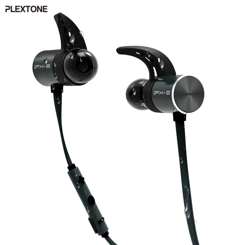 Plextone BX343 Wireless font b Headphone b font Bluetooth IPX5 Waterproof Earbuds Magnetic Headset Earphones With