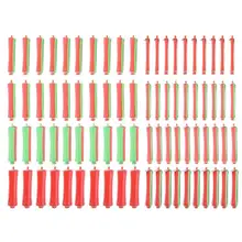 80 шт./компл. DIY холодной Пермь стержень Салон волос ролик щипцы для завивки волос бигуди Резиновая лента для волос клип парикмахерские чайник инструмент для укладки волос дропшиппинг