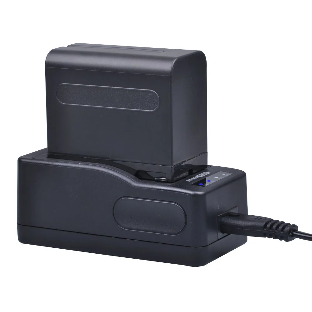 PowerTrust NP-F970 Quick Rapid Charger for Sony NP-F960 NP-F770 NP-F750 NP F970 NP F770 NP F960 NP-F980 NP-F990 NP-FM90 NP-FM70 Camcorder Battery