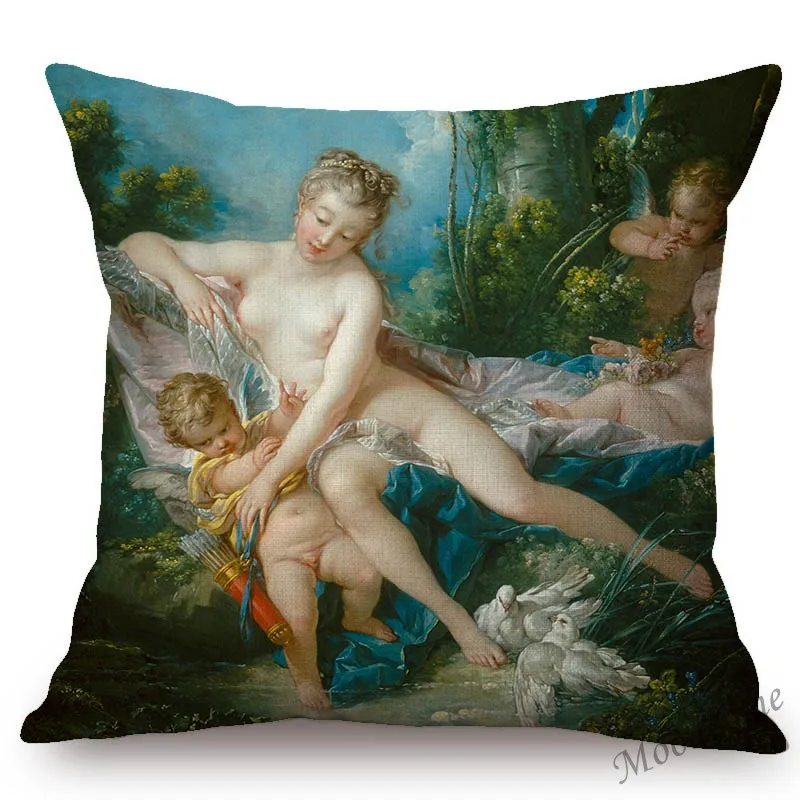 Роскошный Чехол на подушку Renaissance Rococo чехол для дивана с масляной росписью