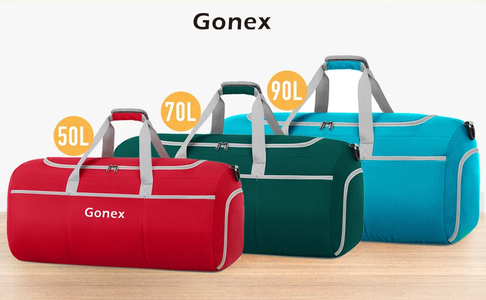 Bolsa de Viagem Bolsas para Mulheres dos Homens de Férias Esportes ao ar Gonex Duffle Pacote Leve Bolsa Bagagem Suitacase Ginásio Livre 90l 2 leve bolsa bagagem suitacase sacos para mulheres