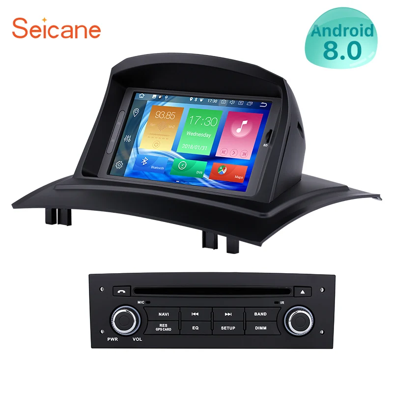 

Seicane 8-Core Touchscreen Android 8.0 4G Ram Car DVD Radio GPS Nav for 2002-2008 Renault Meganne 2 Stereo Unit Multimedia