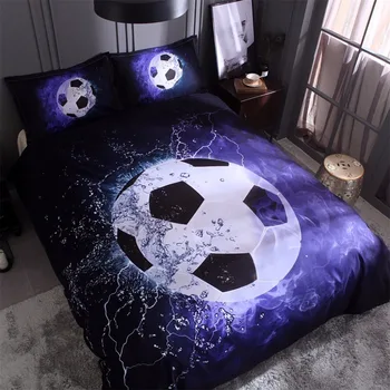 

Quilt Cover Set Polyester Bed Cover Set 3D Printing Football Duvet Cover Sets Teen Boys Bedding bed linings W715