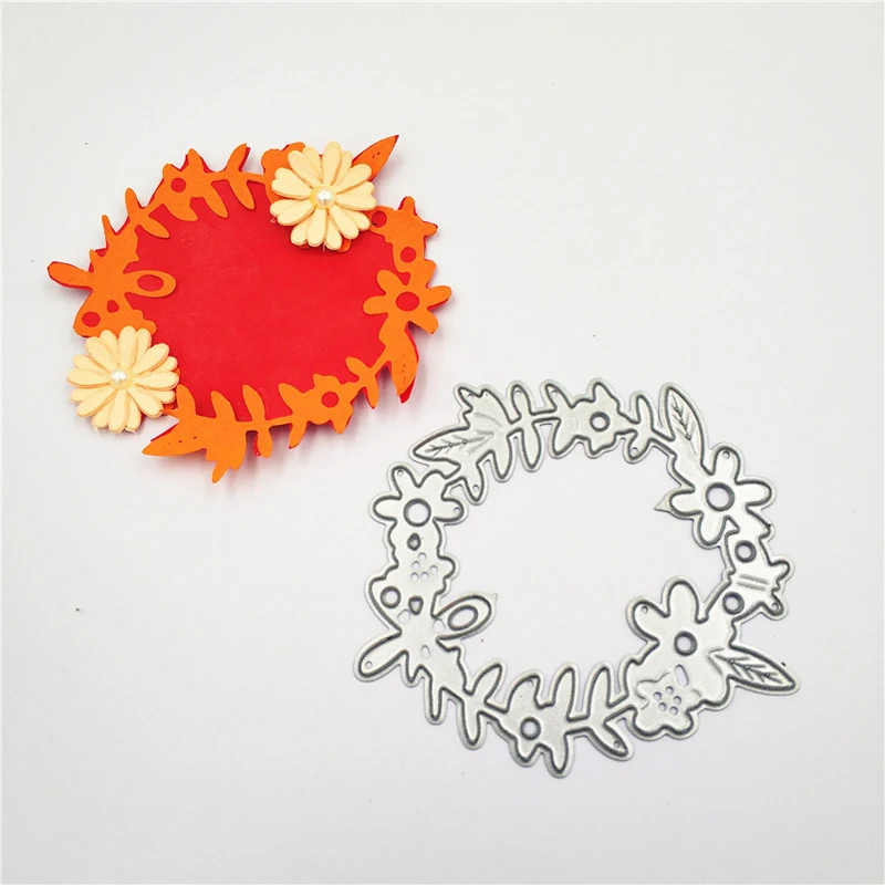 DM330 цветок воротник Fustelle Metalliche за Скрапбукинг Troqueladora Новый 2019 штампов Kscraft DIY