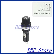 6x30 мини-предохранитель блок держатель предохранителя Шасси Панель Крепление Держатель предохранителя держатели предохранителей для 6*30 мм цилиндрическое стекло трубка/керамический предохранитель