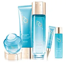 Bovey 5 in 1 skin care set Hyaluronic acid HA moisturizing gift box hydrating cleanser face toner lotion cream eye cream WS5529