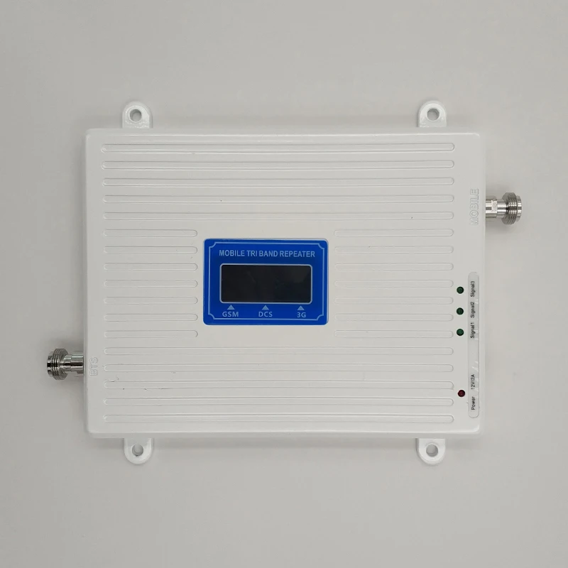 70dB Gain 2G 3G 4G Tri Band Booster GSM 900+DCS/LTE 1800+WCDMA UMTS 2100 Mobile Signal Repeater Cellular 4G LTE Signal Amplifier
