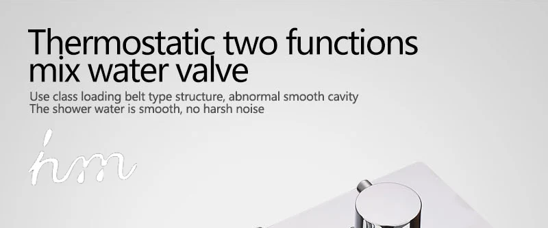 hm 2 Functional Channels High Flow 70L Temperature Thermostatic Controller Water Mixer Bath Shower Brass Chrome Mixer Finishing (12)