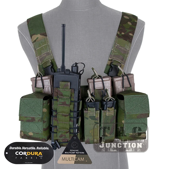 

Emerson D3CR Disruptive Environments Tactical Chest Rig EmersonGear Combat Airsoft Hunting Vest W/ Mag Multi-Purpose Pouches