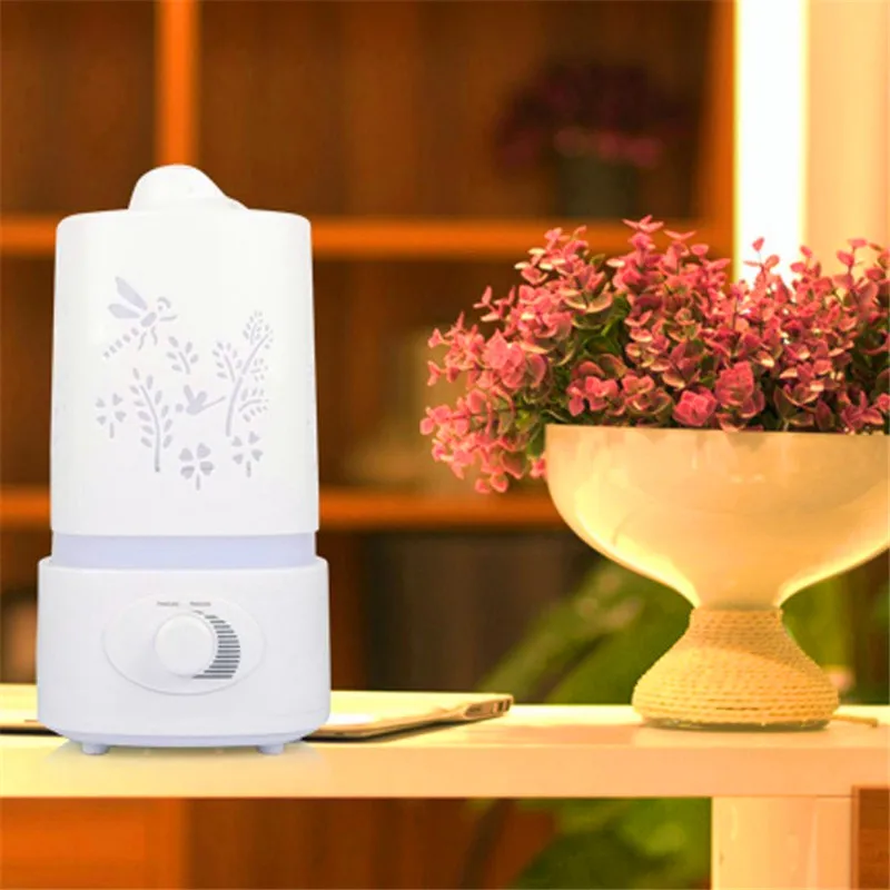 

Ultrasonic Humidifier 5 In 1 Multifunctional Aroma Oil Diffuser Portable Air Humidifier Ioniser With LED Light Lamp Air Purifier
