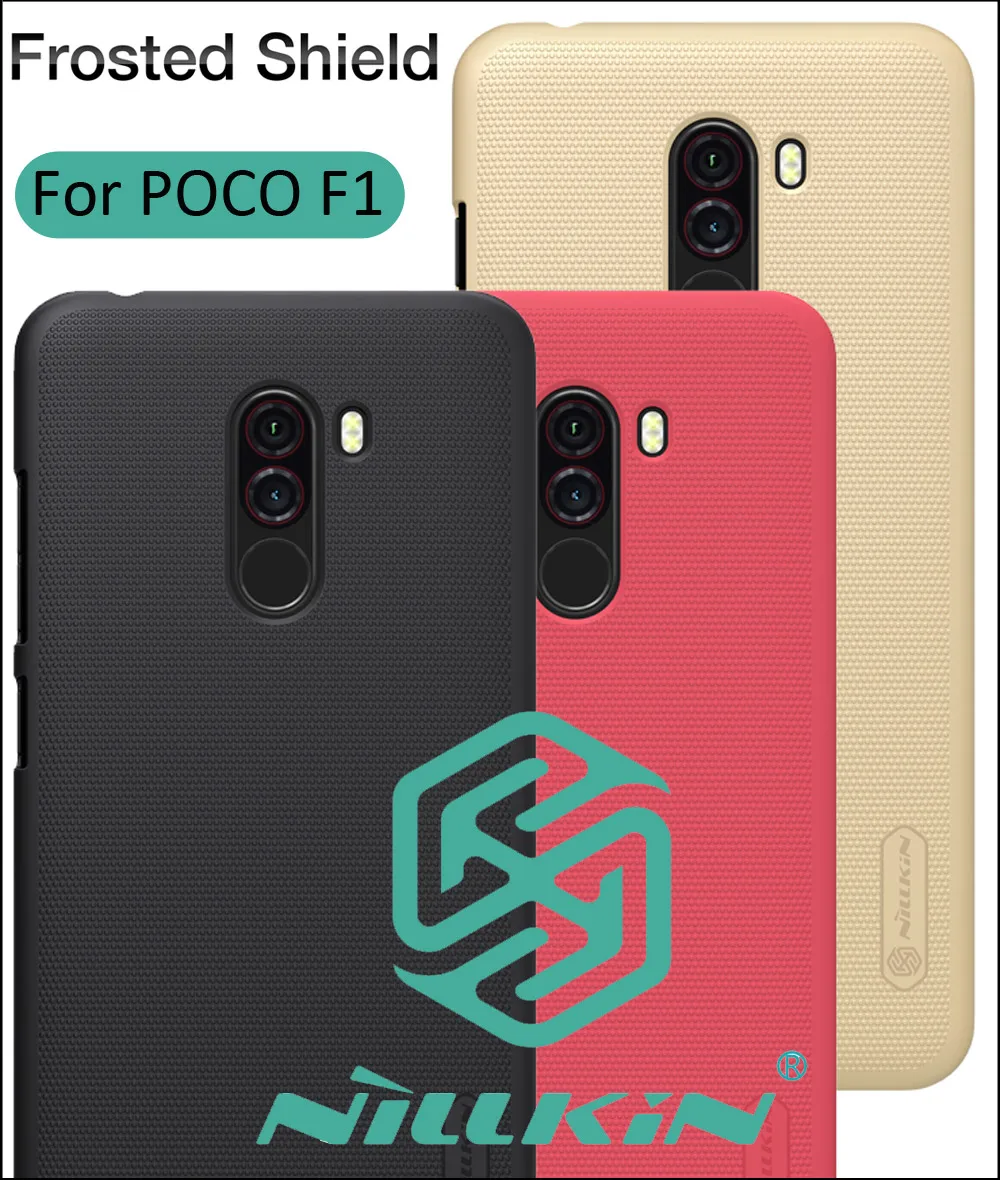 Матовый чехол NILLKIN для Xiaomi Pocophone F1 Poco жесткий Пластик чехла задней панели |