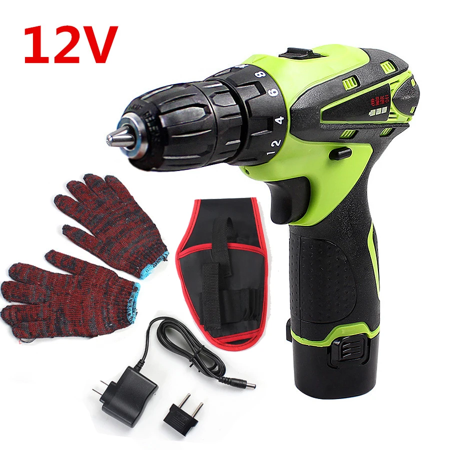 12V Electric Screwdriver Lithium Battery Rechargeable Parafusadeira Furadeira Multi-function Cordless Electric Drill Power Tools 12V Electric Screwdriver Lithium Battery Rechargeable Parafusadeira Furadeira Multi-function Cordless Electric Drill Power Tools