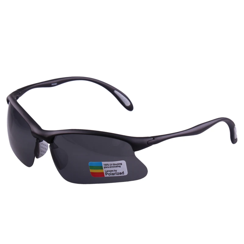 TOPSPORTS Для женщин спортивные Ночное Видение солнцезащитные очки поляризованные солнцезащитные очки для Для мужчин TR90 легкий вес велосипедные очки для плавания, очки для езды на велосипеде - Цвет: Polarized grey