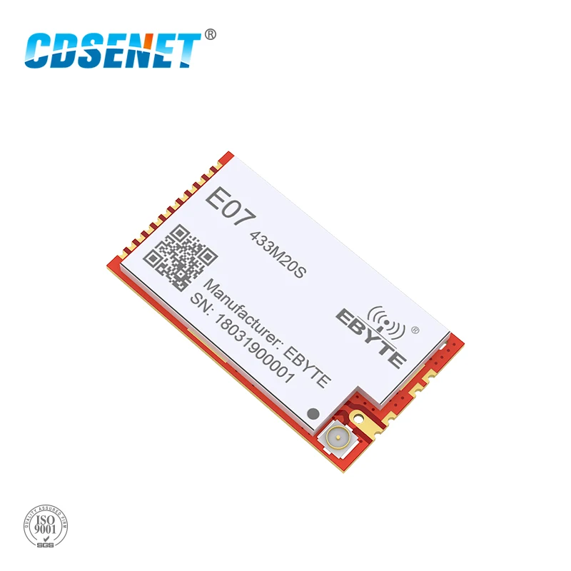 CC1101 433 МГц 100 мВт РЧ модуль 20dBm CDSENET E07-433M20S трансивер SMD PA 433 МГц IPEX передатчик и приемник