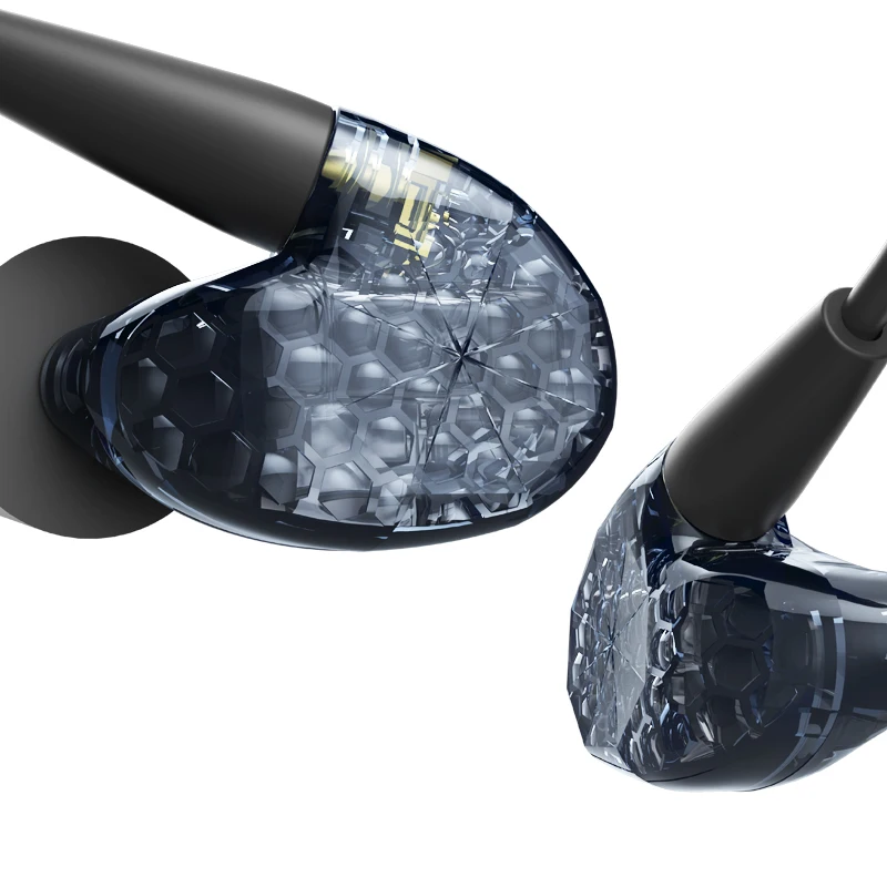 

AUDIOSENSE T300 3 Knowles Balanced Armature Driver Hybrid In-Ear Hifi Music Monitor Studio Earphones with MMCX Detchable